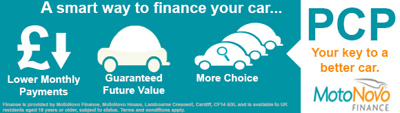 PCP Finance Available with MotoNovo Finance